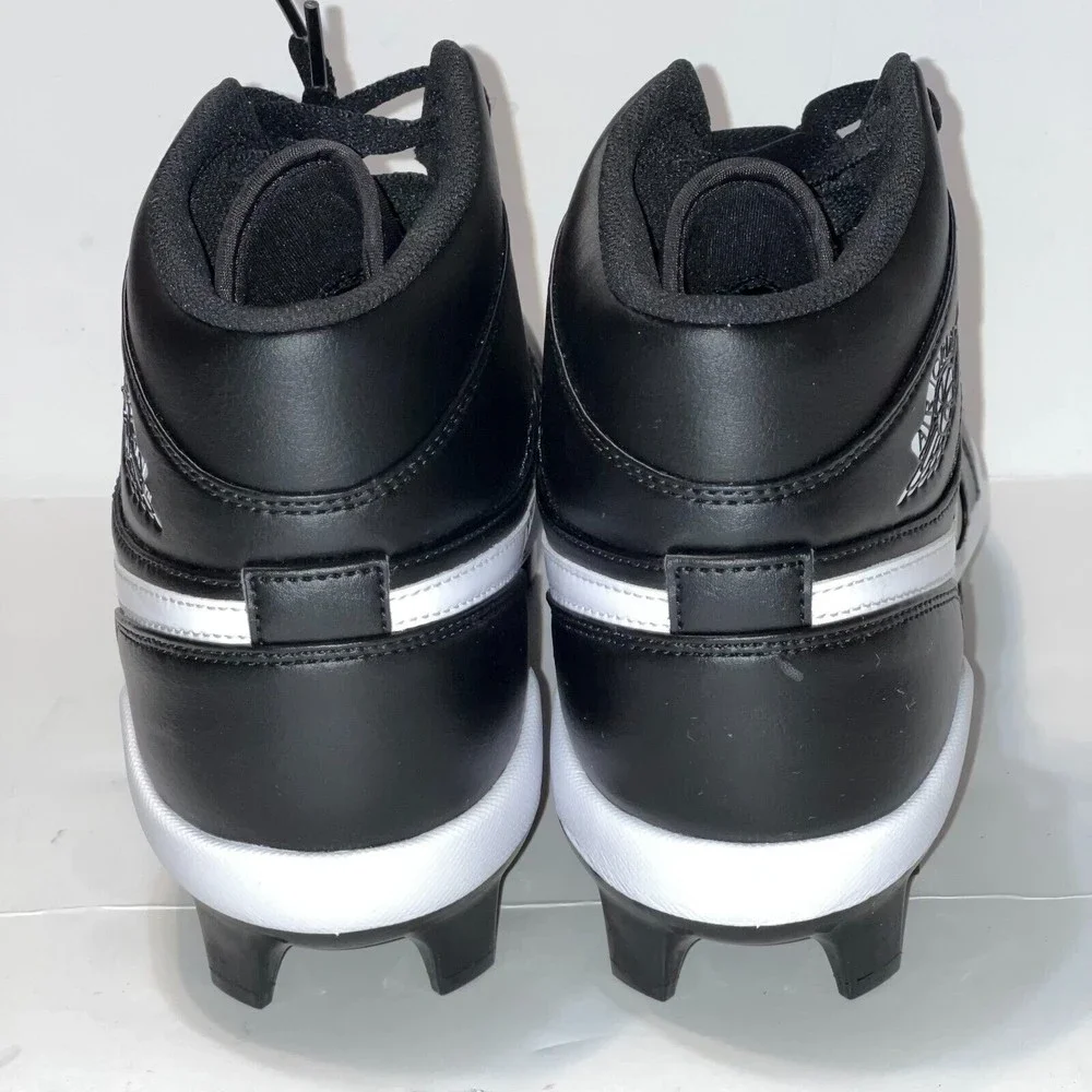 Air Jordan 1 Retro MCS Baseball Cleats Black Molded MEN'S 10 AV5354-001 NEW - Picture 13 of 15